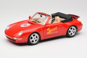 Porsche 911 993 Carrera Kabriolet Rdeč Bburago 1:18 3090 Kovina