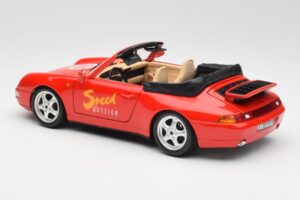 Porsche 911 993 Carrera Kabriolet Rdeč Bburago 1:18 3090 Kovina – slika 7 od 8