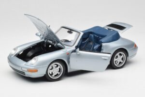 Porsche 911 993 Carrera Kabriolet Srebrna Maisto 1:18 100299-M1 Kovina – slika 2 od 8