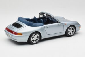 Porsche 911 993 Carrera Kabriolet Srebrna Maisto 1:18 100299-M1 Kovina – slika 3 od 8