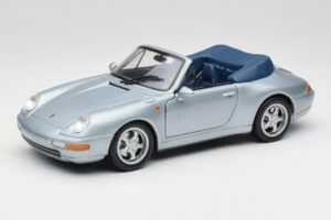 Porsche 911 993 Carrera Kabriolet Srebrna Maisto 1:18 100299-M1 Kovina