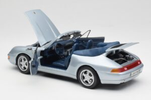 Porsche 911 993 Carrera Kabriolet Srebrna Maisto 1:18 100299-M1 Kovina – slika 5 od 8