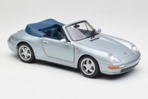 Porsche 911 993 Carrera Kabriolet Srebrna Maisto 1:18 100299-M1 Kovina – slika 6 od 8