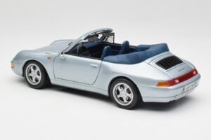 Porsche 911 993 Carrera Kabriolet Srebrna Maisto 1:18 100299-M1 Kovina – slika 7 od 8
