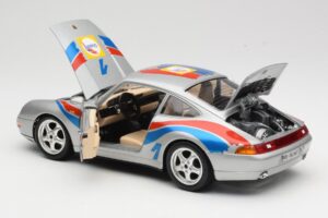 Porsche 911 993 Carrera Cup #1 1993 Bburago 1:18 3050-M2 Kovina – slika 5 od 8