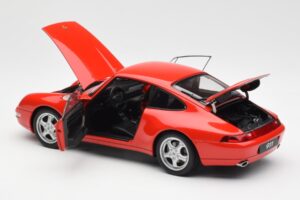 Porsche 911 993 Carrera Rdeč AUTOart 1:18 78132 Kovina – slika 5 od 8