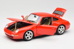 Porsche 911 993 Carrera Rdeč Bburago 1:18 3050 Kovina – slika 2 od 8