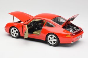 Porsche 911 993 Carrera Rdeč Bburago 1:18 3050 Kovina – slika 5 od 8