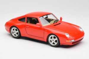 Porsche 911 993 Carrera Rdeč Bburago 1:18 3050 Kovina – slika 6 od 8