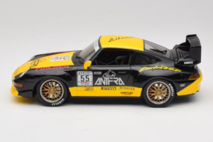 Porsche 911 993 GT2 #55 Črn & Rumen Anson 1:18 30325-W Kovina – slika 3 od 6