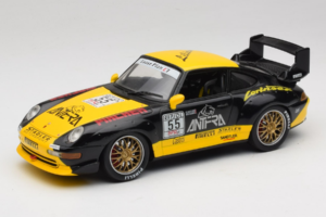 Porsche 911 993 GT2 #55 Črn & Rumen Anson 1:18 30325-W Kovina