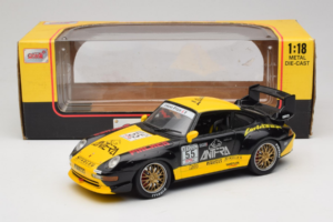 Porsche 911 993 GT2 #55 Črn & Rumen Anson 1:18 30325-W Kovina – slika 5 od 6