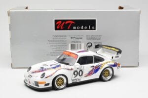 Porsche 911 993 GT2 #90 Vert / Franco / K. Koen Daytona 24 Hours 1998 UT Models 1:18 39813 Kovina – slika 8 od 8