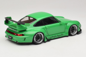 Porsche 911 993 RWB Zelen Gun Grey Wheels AUTOart 1:18 78151 Kompozit – slika 3 od 8