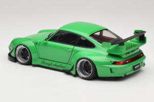 Porsche 911 993 RWB Zelen Gun Grey Wheels AUTOart 1:18 78151 Kompozit – slika 7 od 8