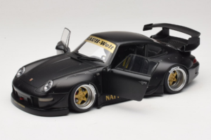 Porsche 911 993 RWB Matt Black With Gold Wheels AUTOart 1:18 78154 Kompozit – slika 2 od 8