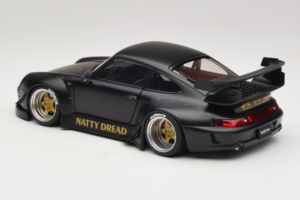 Porsche 911 993 RWB Matt Black With Gold Wheels AUTOart 1:18 78154 Kompozit – slika 7 od 8