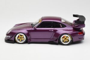 Porsche 911 993 RWB Vijolična GT Spirit 1:18 GT727 Smola – slika 3 od 6