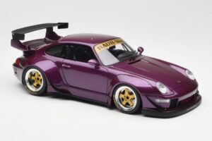 Porsche 911 993 RWB Vijolična GT Spirit 1:18 GT727 Smola – slika 4 od 6