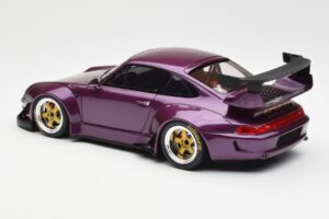 Porsche 911 993 RWB Vijolična GT Spirit 1:18 GT727 Smola – slika 5 od 6