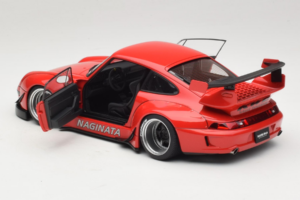 Porsche 911 993 RWB Rdeč Gun Grey Wheels AUTOart 1:18 78153 Kompozit – slika 5 od 8