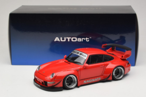 Porsche 911 993 RWB Rdeč Gun Grey Wheels AUTOart 1:18 78153 Kompozit – slika 8 od 8