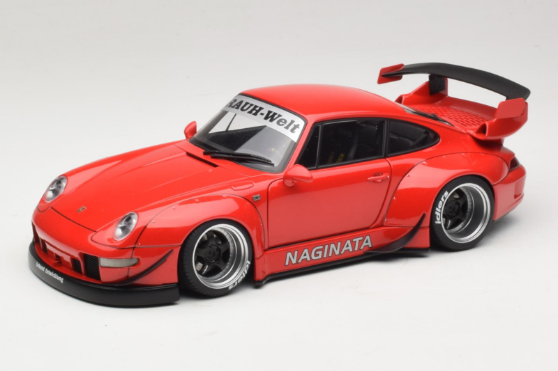 Porsche 911 993 RWB Rdeč Gun Grey Wheels AUTOart 1:18 78153 Kompozit