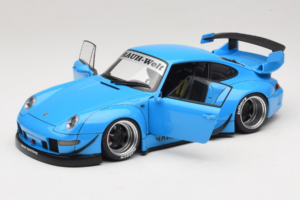 Porsche 911 993 RWB Nebeško Modra Gun Grey Wheels AUTOart 1:18 78152 Kompozit – slika 2 od 8