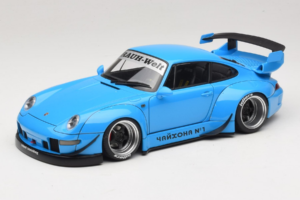Porsche 911 993 RWB Nebeško Modra Gun Grey Wheels AUTOart 1:18 78152 Kompozit