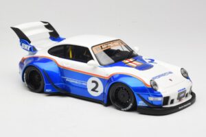Porsche 911 993 RWB X Liberty Walk Bel Z Modro GT Spirit 1:18 GT530 Smola – slika 4 od 8