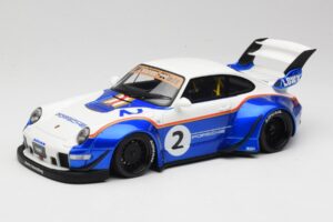 Porsche 911 993 RWB X Liberty Walk Bel Z Modro GT Spirit 1:18 GT530 Smola