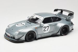 Porsche 911 993 RWB Yuiitsumuni Srebrna GT Spirit 1:18 GT522 Smola