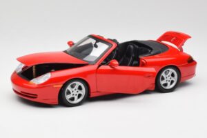 Porsche 911 996 Kabriolet Rdeč Gate 1:18 1051 Kovina – slika 2 od 8