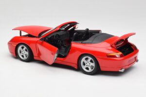 Porsche 911 996 Kabriolet Rdeč Gate 1:18 1051 Kovina – slika 5 od 8
