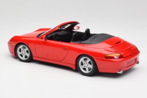 Porsche 911 996 Kabriolet Rdeč Gate 1:18 1051 Kovina – slika 7 od 8