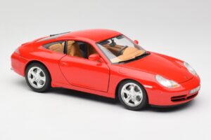 Porsche 911 996 Carrera 4 Rdeč Bburago 1:18 30085 Kovina – slika 6 od 8