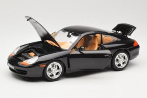 Porsche 911 996 Carrera Črn Bburago 1:18 3385-M2 Kovina – slika 2 od 8
