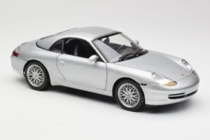 Porsche 911 996 Carrera Kabriolet Srebrna Hot Wheels 1:18 213595 Kovina – slika 6 od 8