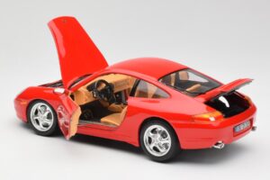 Porsche 911 996 Carrera Rdeč Bburago 1:18 3385 Kovina – slika 5 od 8