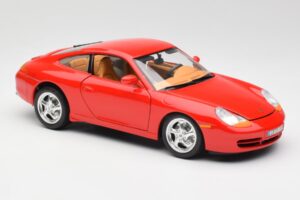 Porsche 911 996 Carrera Rdeč Bburago 1:18 3385 Kovina – slika 6 od 8