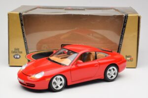 Porsche 911 996 Carrera Rdeč Bburago 1:18 3385 Kovina – slika 8 od 8
