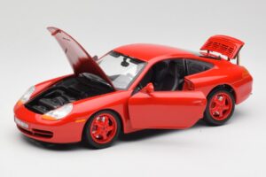 Porsche 911 996 Carrera Rdeč Omejena Izdaja Bburago 1:18 3385-M1 Kovina – slika 2 od 8
