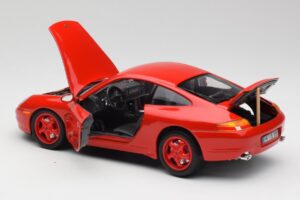 Porsche 911 996 Carrera Rdeč Omejena Izdaja Bburago 1:18 3385-M1 Kovina – slika 5 od 8