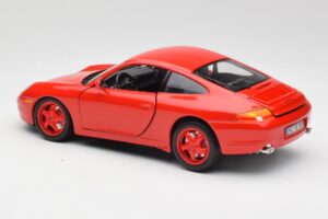 Porsche 911 996 Carrera Rdeč Omejena Izdaja Bburago 1:18 3385-M1 Kovina – slika 7 od 8