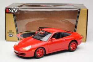Porsche 911 996 Carrera Rdeč Omejena Izdaja Bburago 1:18 3385-M1 Kovina – slika 8 od 8