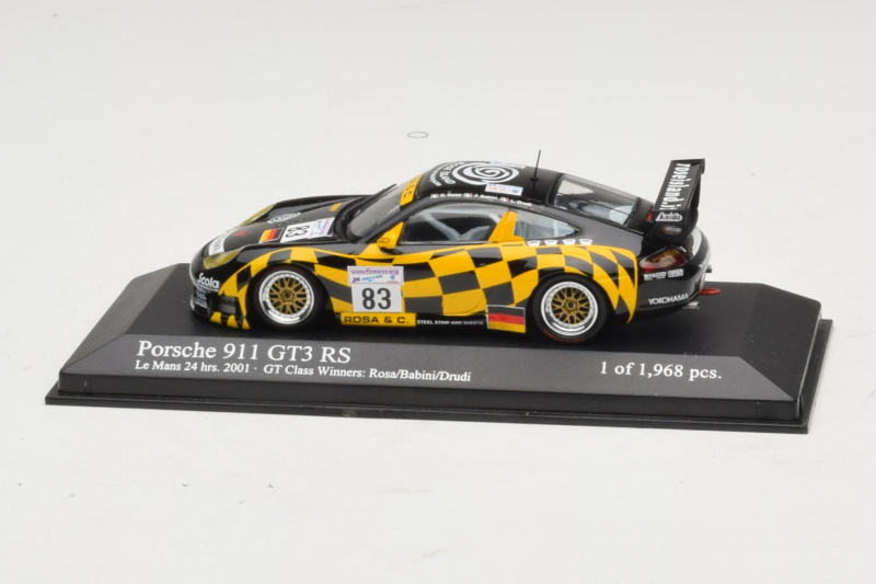 Porsche 911 996 GT3 RS #83 Rosa / Babini 24 Hours of Le Mans 2001 Minichamps 1:43 400016983 Kovina