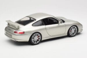 Porsche 911 996 GT3 Srebrn Hot Wheels 1:18 C2590 Kovina – slika 3 od 8