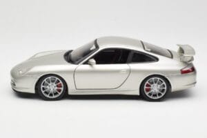 Porsche 911 996 GT3 Srebrn Hot Wheels 1:18 C2590 Kovina – slika 4 od 8