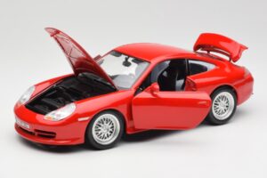 Porsche 911 996 GT3 Strasse Rdeč Bburago 1:18 30395 Kovina – slika 2 od 8
