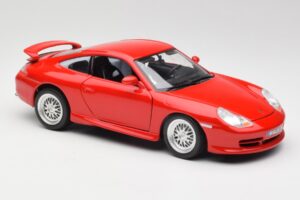 Porsche 911 996 GT3 Strasse Rdeč Bburago 1:18 30395 Kovina – slika 6 od 8